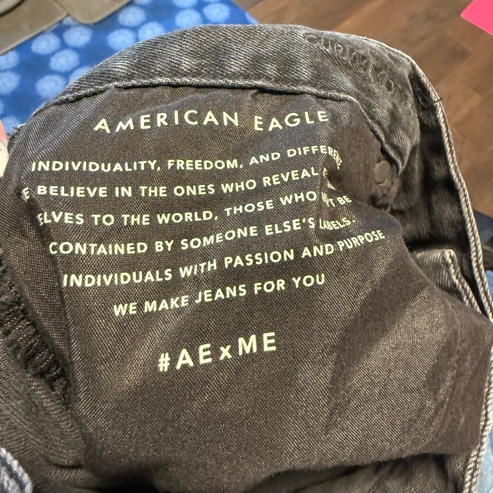 American Eagle Outfitters Charcoal Denim Jeans Size 20S. GUC - Picture 5 of 5